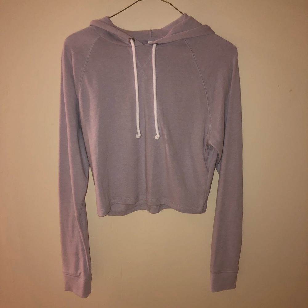 Lavender Divided cropped sweater